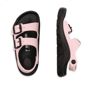 Birkenstock | Kids' Mogami Sandals | Light Pink and Black